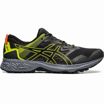 Asics Gel-Sonoma 5 - Miesten Polkujuoksukengät - Syvä Harmaat/Mustat